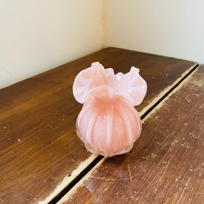Pale Pink Ruffle Vase