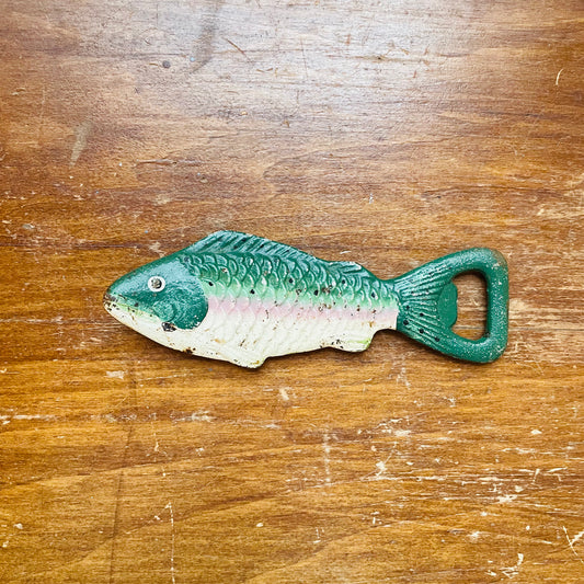 Speckled Trout Cast Iron Bottle Opener- Vintage