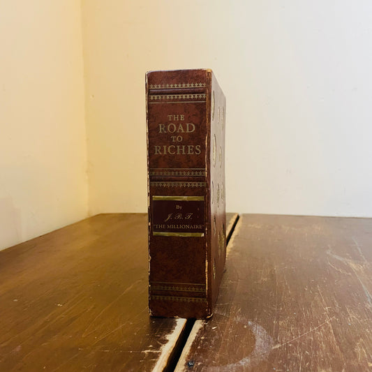 "Road to Riches" Book Shaped Coin Bank- Vintage