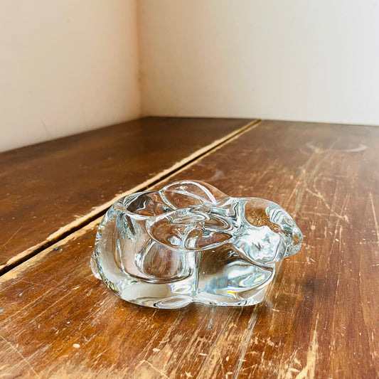 Indiana Glass Bunny Rabbit Tea Light Votive- Vintage