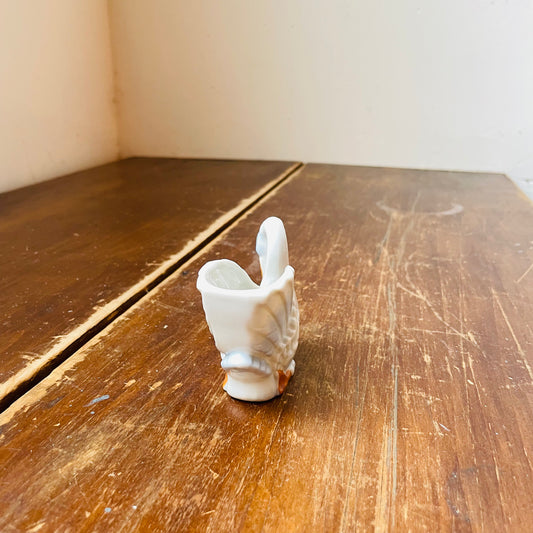 White Swan Toothpick Holder- Vintage