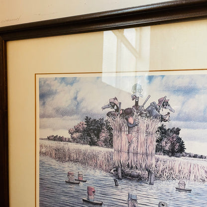 "Late Morning Wait" Framed Print by T.W. Ramsey- Vintage