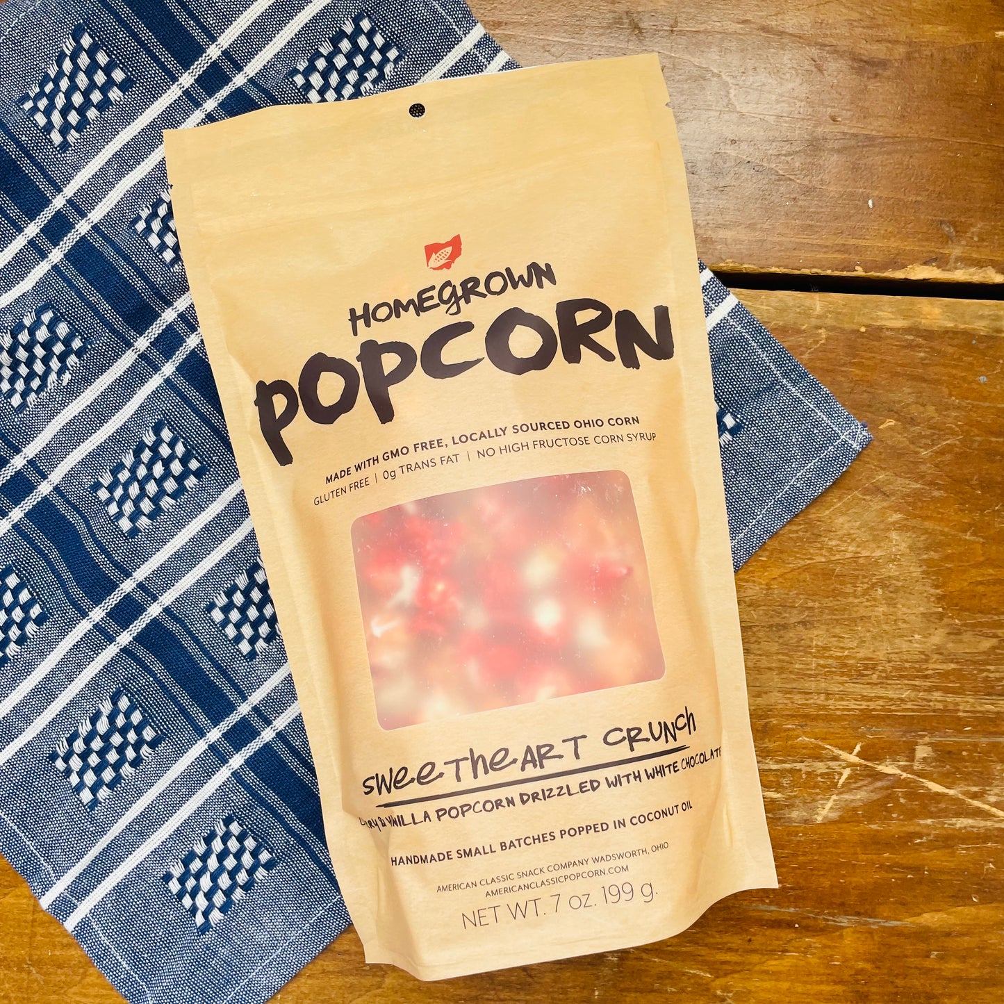 Homegrown Popcorn Sweetheart Crunch