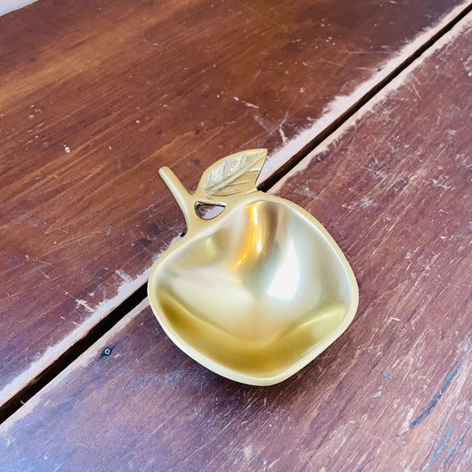 Gold Gilded Apple Bowl