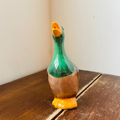 Small Stoneware Mallard Duck Pitcher