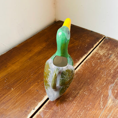 Small Stoneware Mallard Duck Pitcher