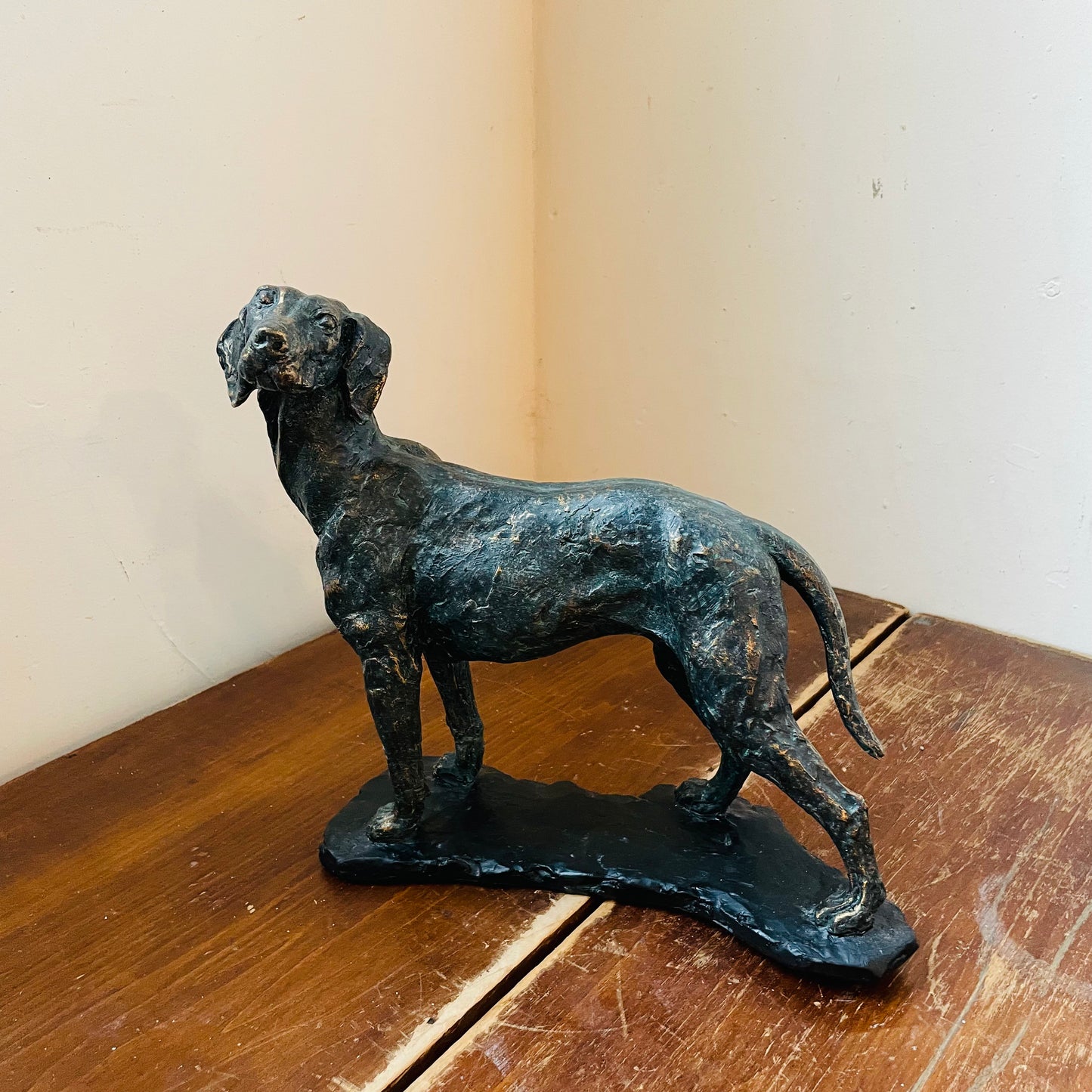 Patina Standing Hunting Dog
