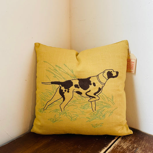 Chain-Stitched Pointer Pillow