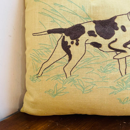 Chain-Stitched Pointer Pillow