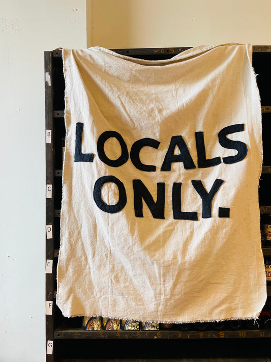 Locals Only Wall Tapestry- Salt Air Farmhouse