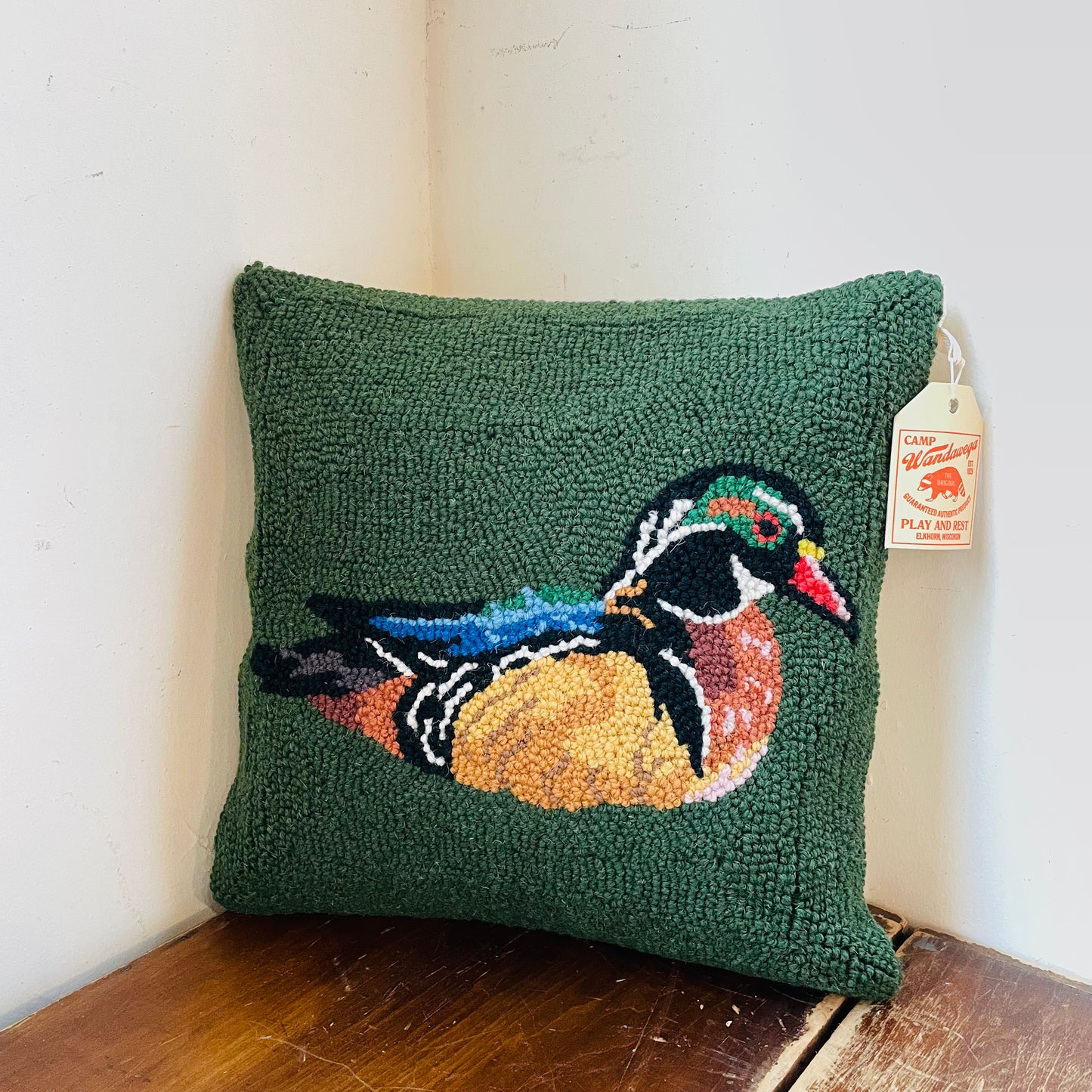 Camp Wandawega Wood Duck Hook Pillow
