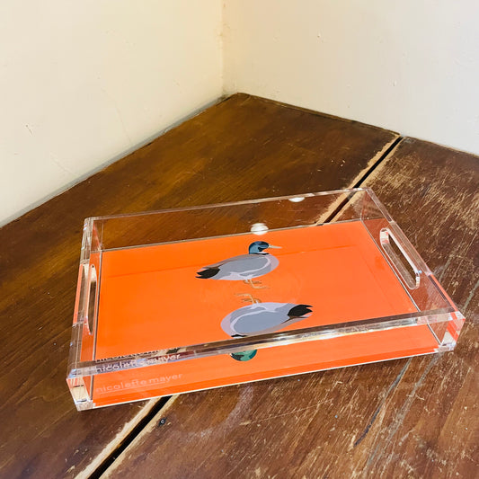 Duck Duck Muscovy Orange Vanity Tray
