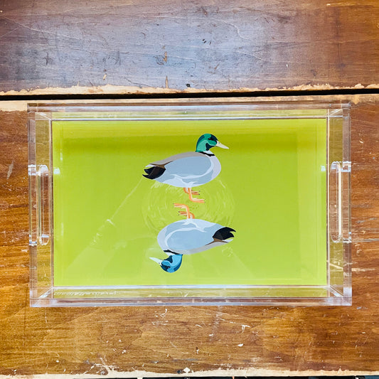 Duck Duck Muscovy Chartreuse Vanity Tray