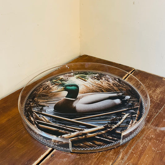 Woodland Mallard Duck 16" Round Placemat Tray
