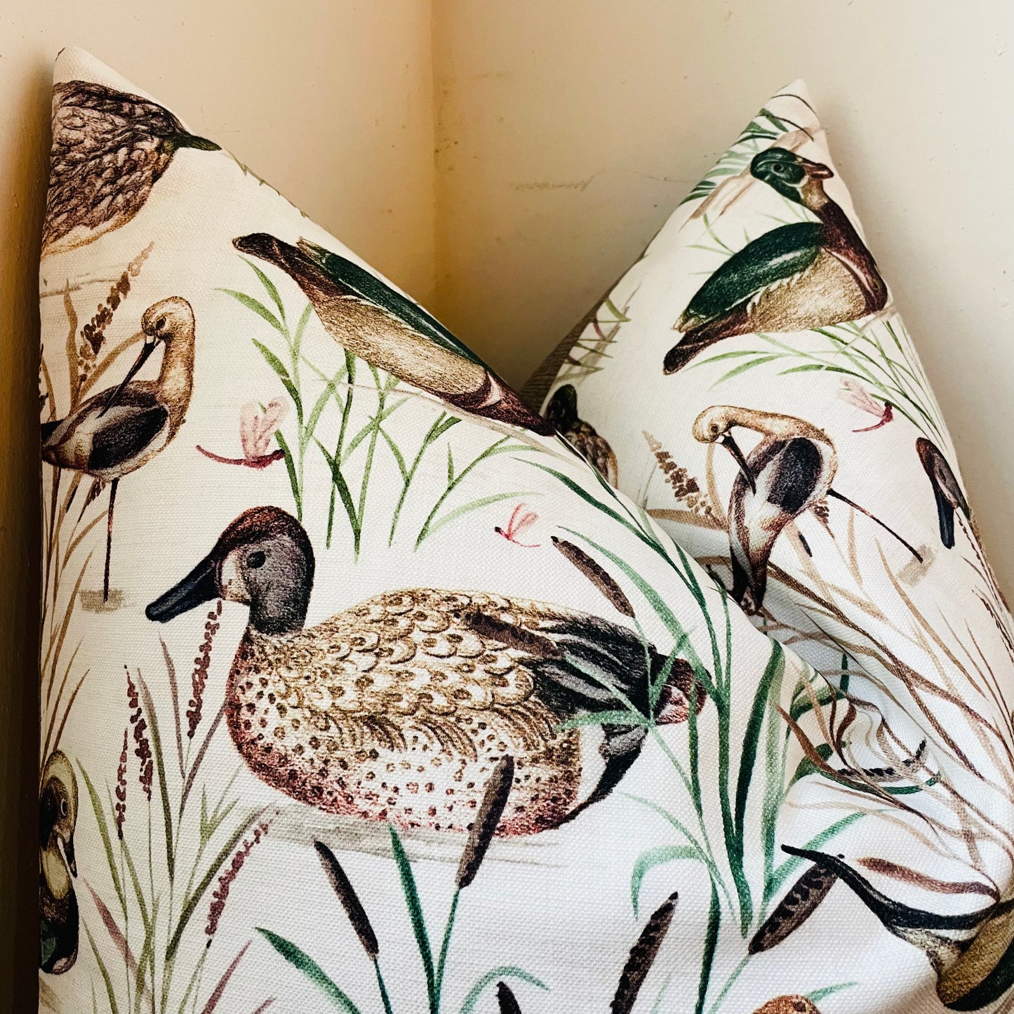 Ducks & Friends Feather Down 24x24 Pillow