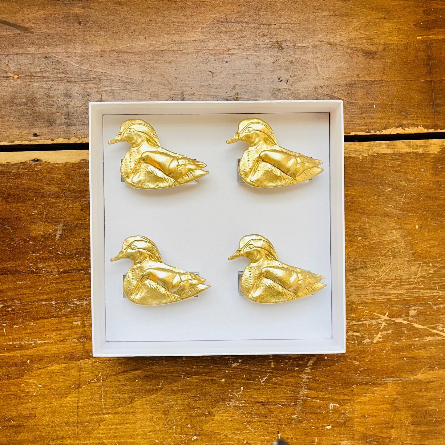 Wood Duck Clear Napkin Rings