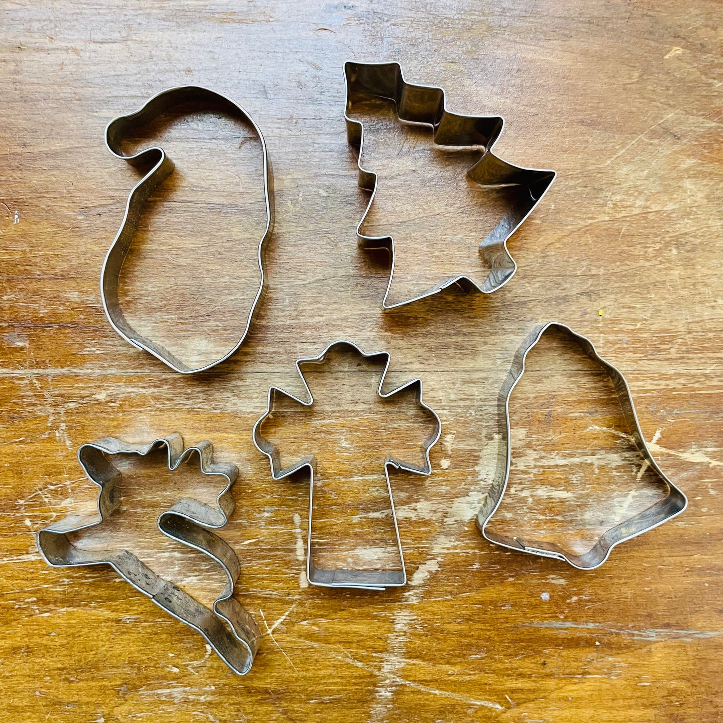 Metal Christmas Cookie Cutters- Vintage