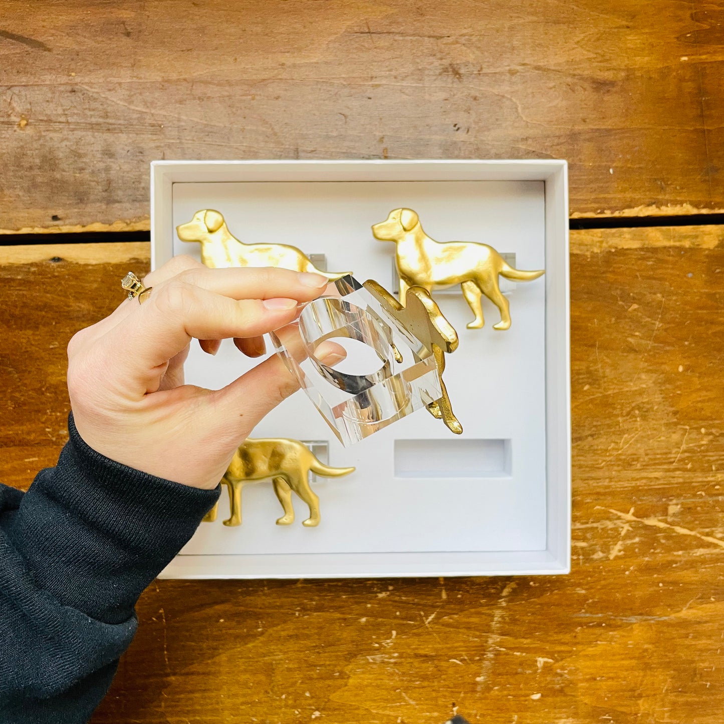 Labrador Clear Napkin Rings