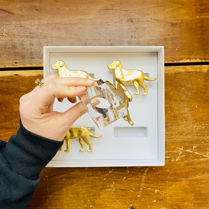 Labrador Clear Napkin Rings