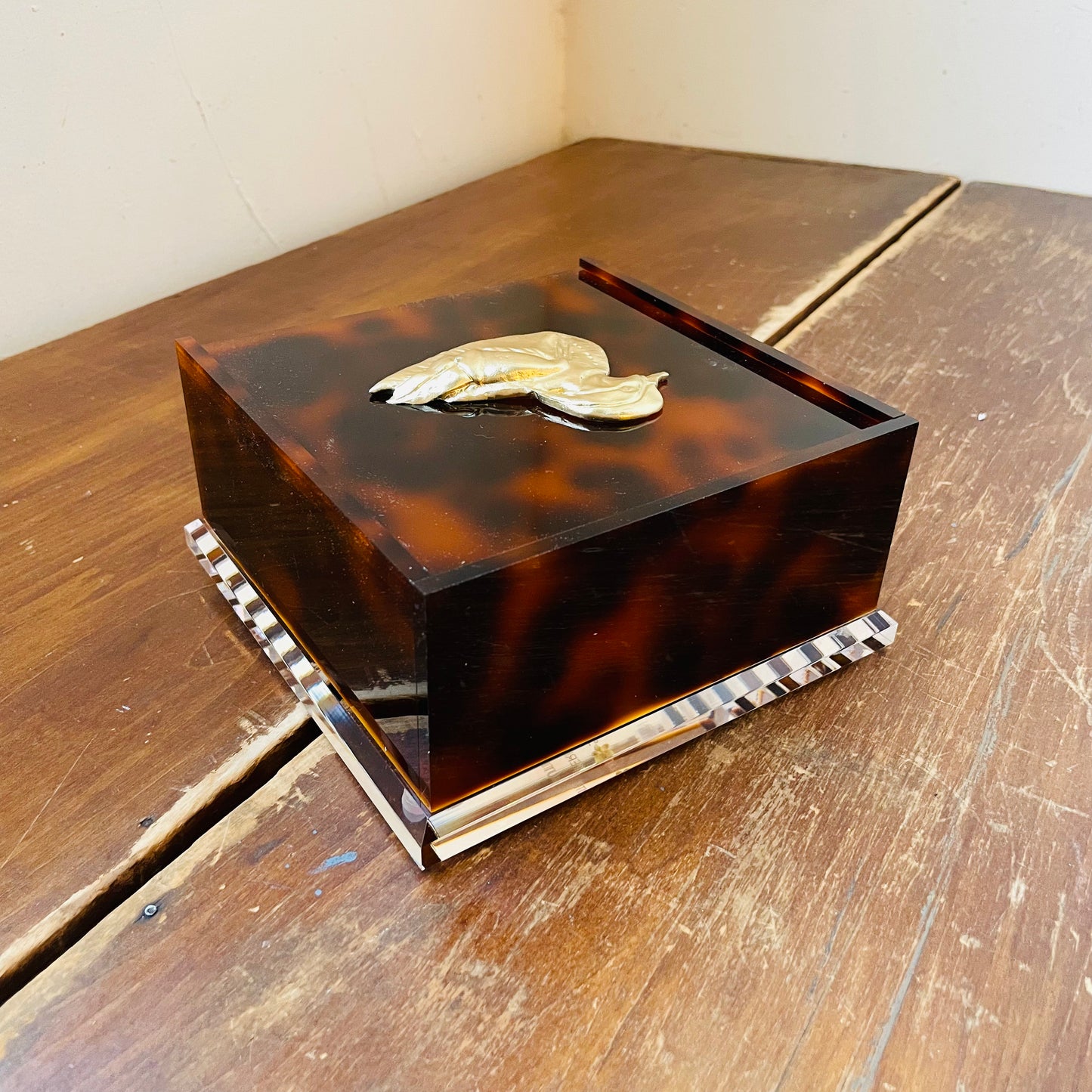 Wood Duck Tortoiseshell Cocktail Napkin Box