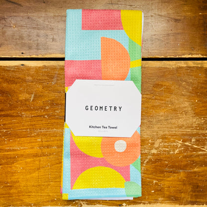 Floral Geometry Tea Towel