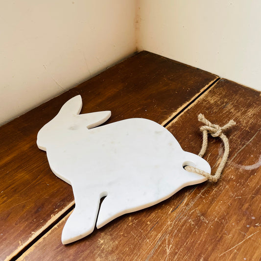 White Marble Rabbit Cheese Board