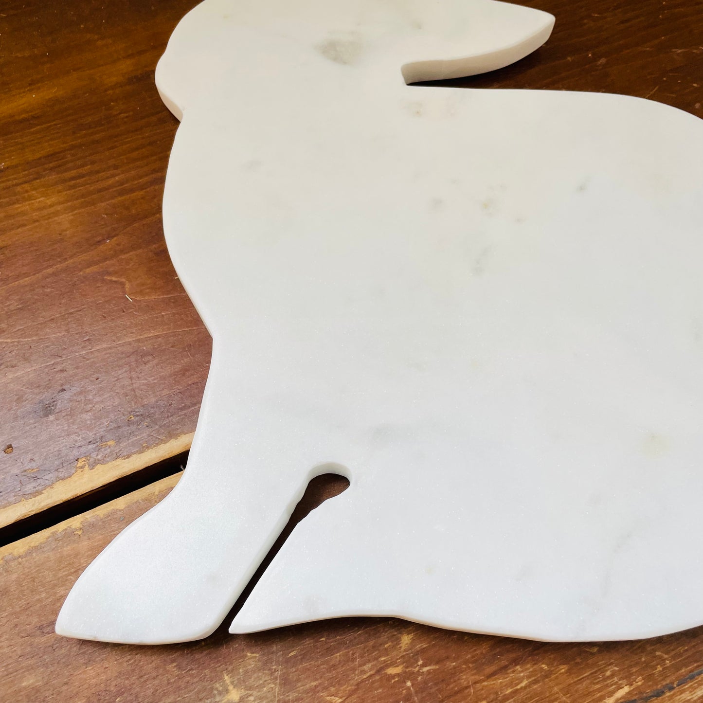 White Marble Rabbit Cheese Board