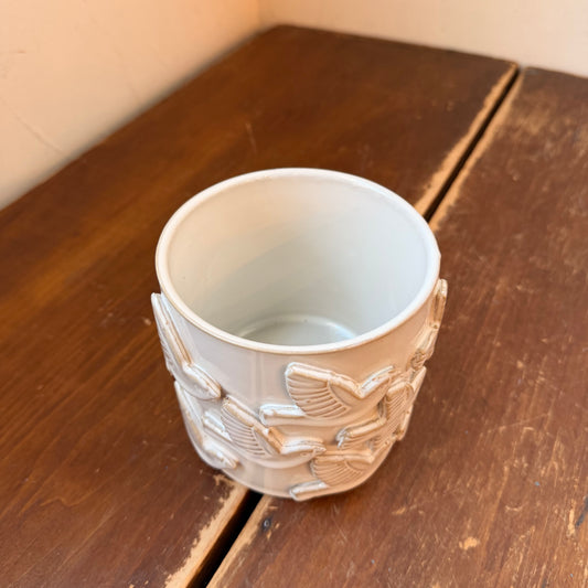 Ceramic Flock of Birds Cachepot