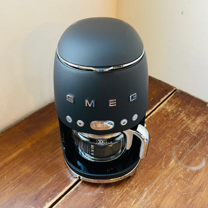 SMEG Matte Black Drip Filter Coffe Machine
