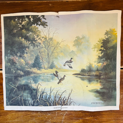 Morning Flight Print- Vintage
