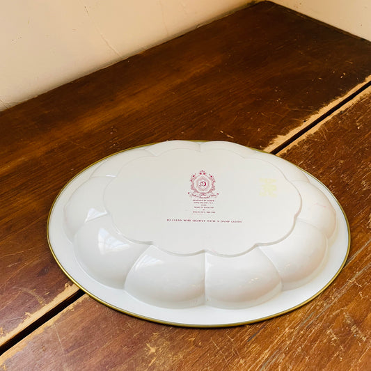 Daher Ware Strawberry & Floral Tin Bowl- Vintage