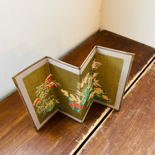 Japanese Tabletop Folding Screen- Vintage