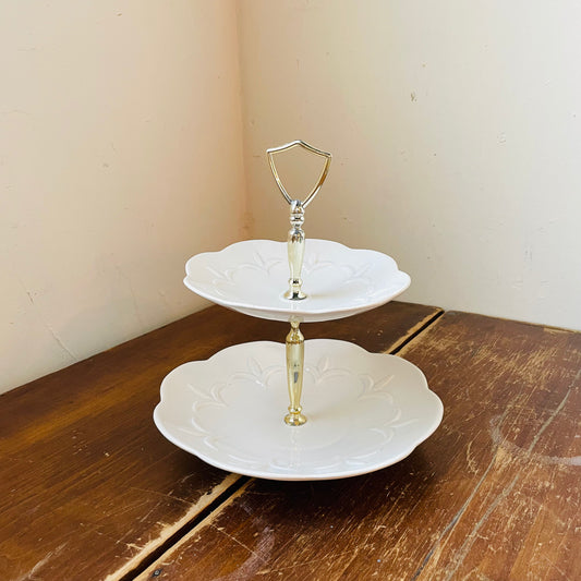 Calif USA Two-Tier Tray- Vintage