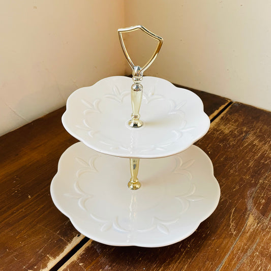 Calif USA Two-Tier Tray- Vintage