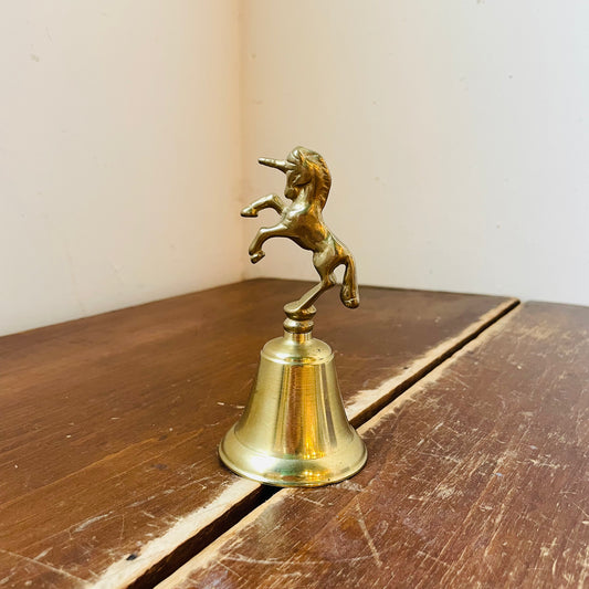 Brass Unicorn Bell- Vintage