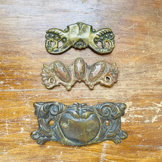 Victorian Chest of Drawers Backplate- Vintage