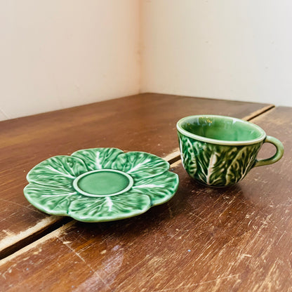 Bordallo Pinheiro Cabbage Espresso Mug & Saucer
