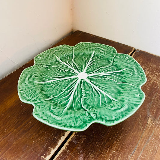 Bordallo Pinheiro Cabbage Cake Stand