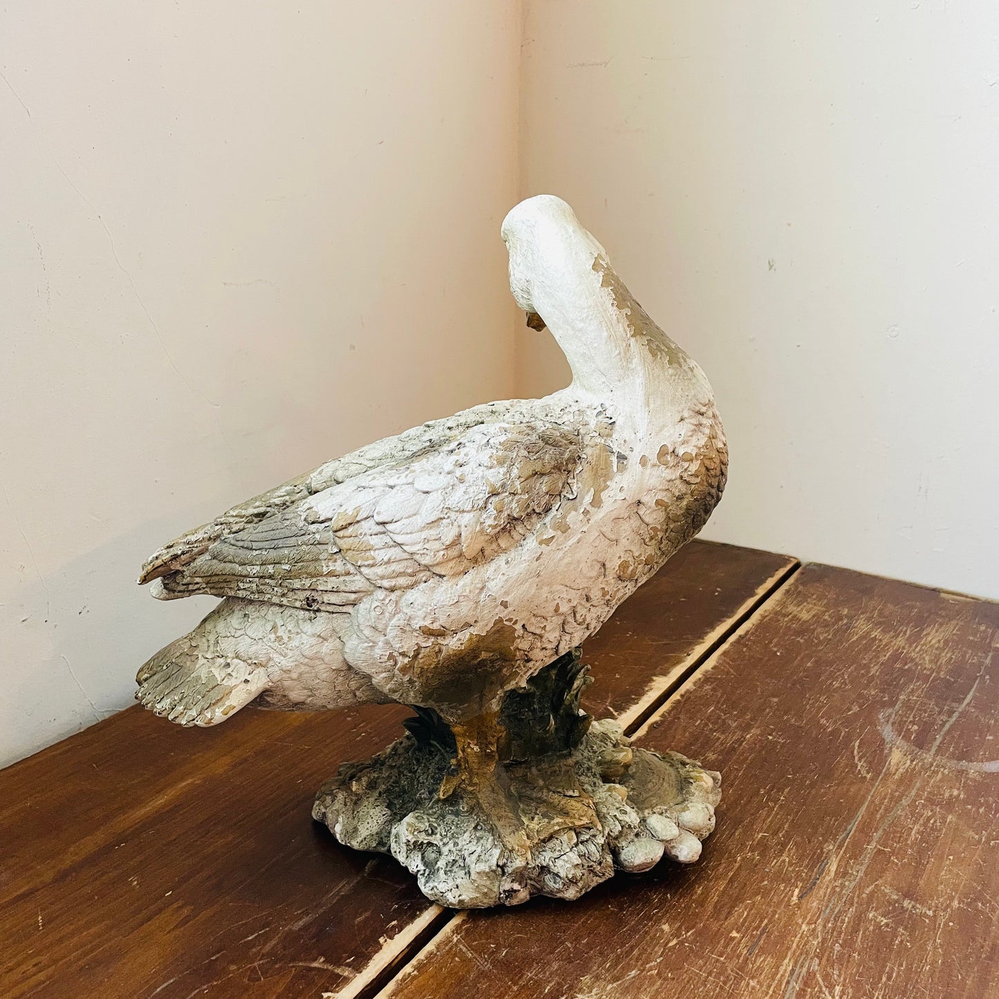 Faux Concrete Duck SOLD AS IS