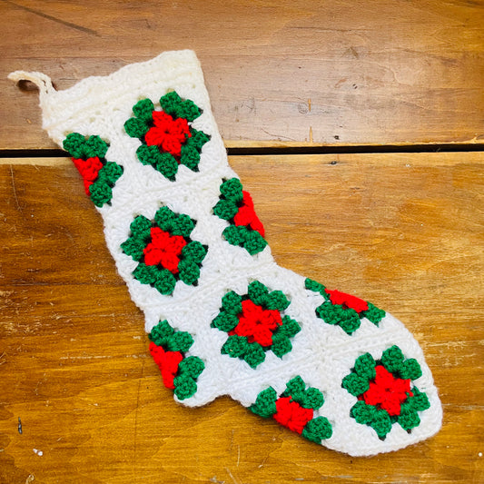 Mini Crochet Stocking- Vintage