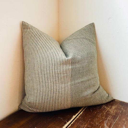 Otis Pinstripe Linen Pillow