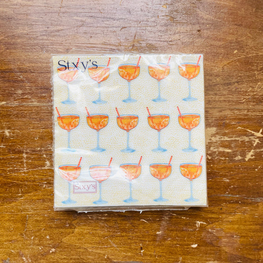 Aperol Spritz Cocktail Napkins