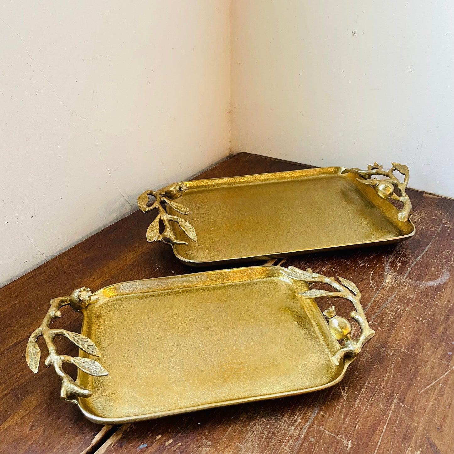 Pomegranate Branch Decorative Tray Set