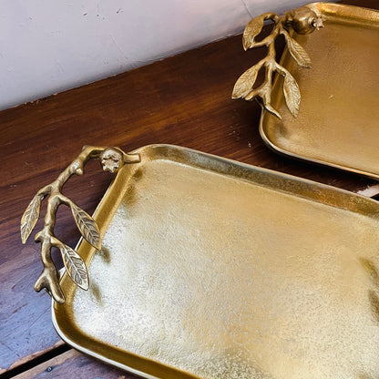 Pomegranate Branch Decorative Tray Set