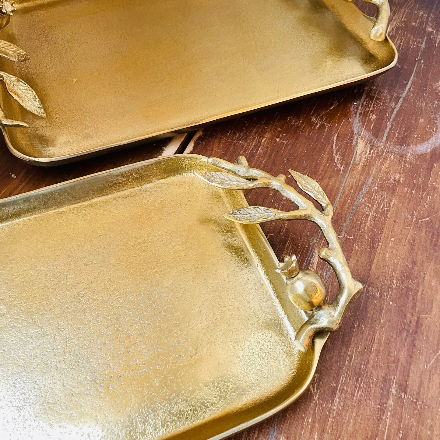 Pomegranate Branch Decorative Tray Set