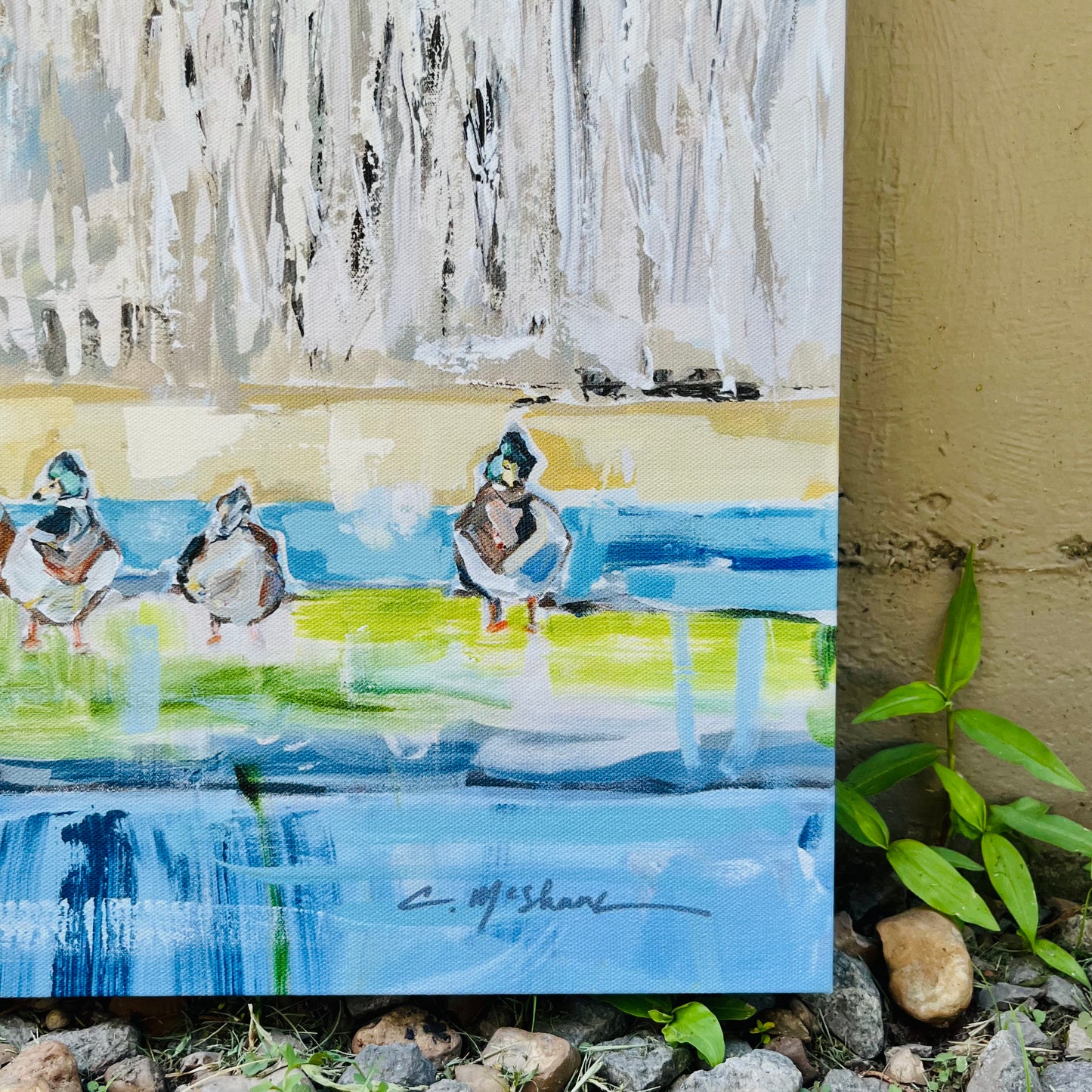 "Duck Season" Canvas 30x30 Chelsea McShane Art