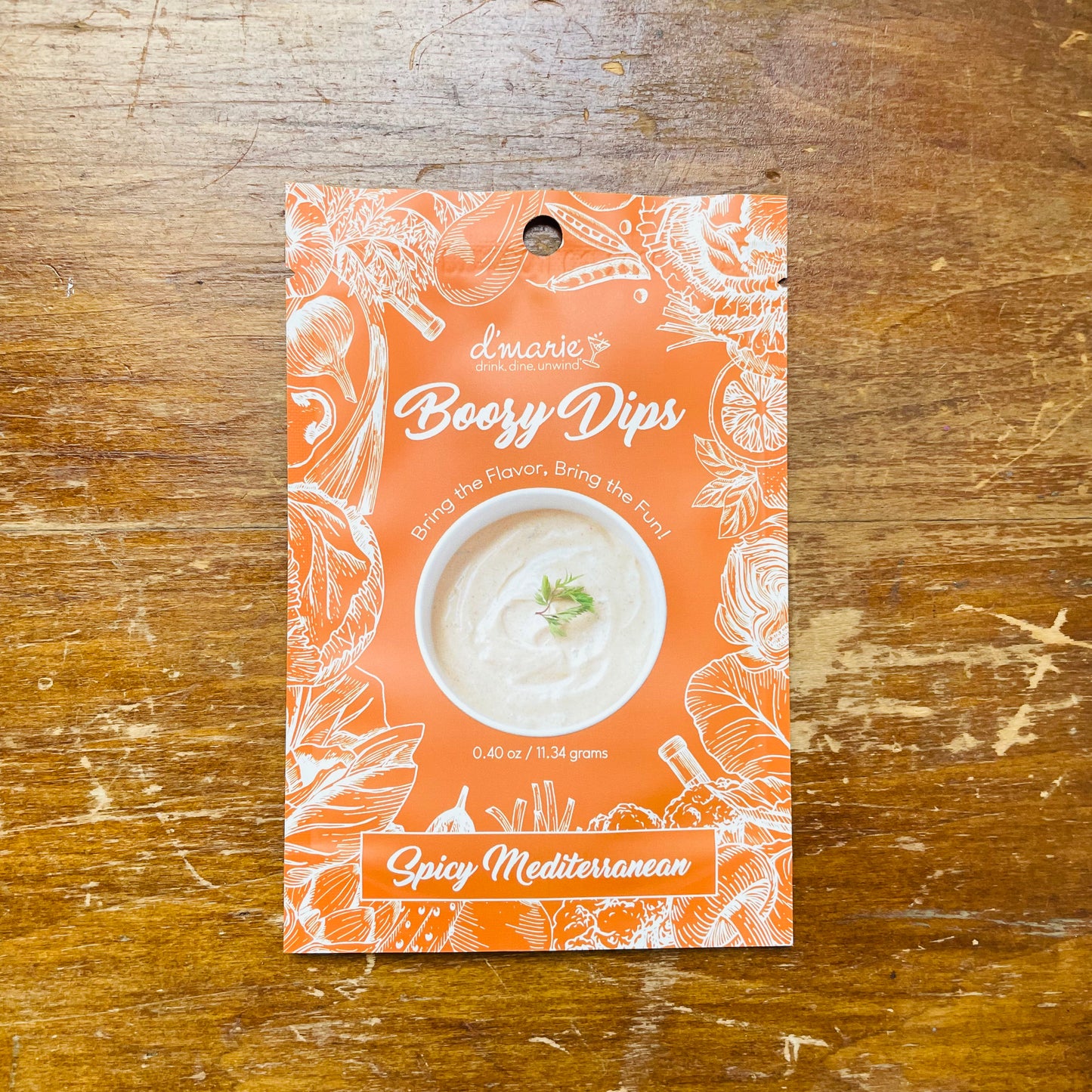 Spicy Mediterranean Boozy Dip