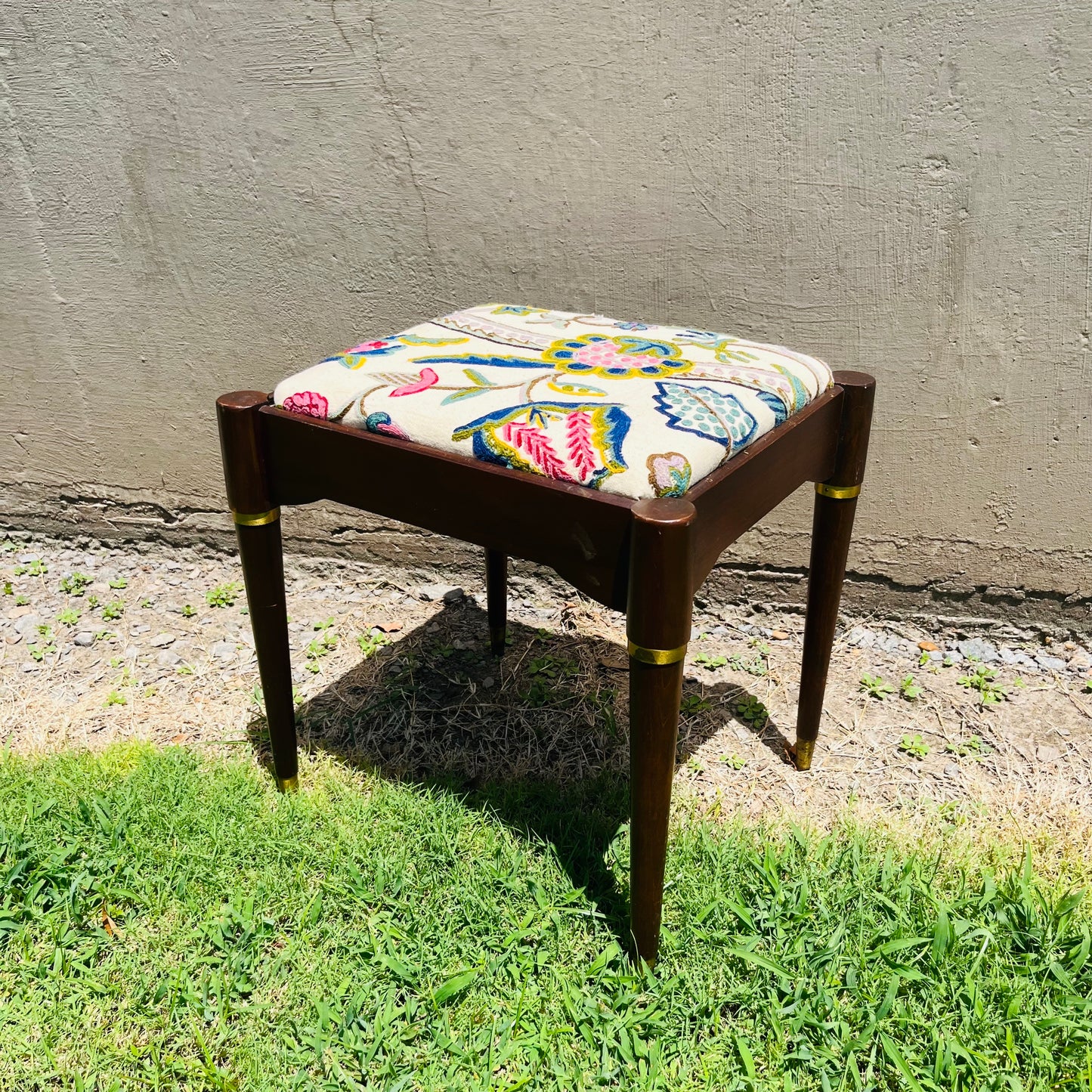 Mid Century Modern Sewing Machine Stool- Vintage