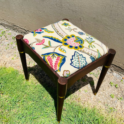 Mid Century Modern Sewing Machine Stool- Vintage