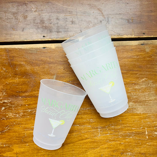 Margarita Social Club Frosted Cups